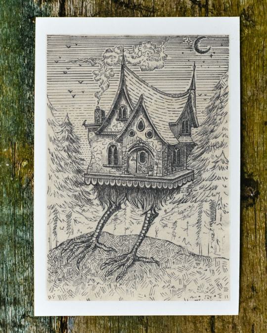 Baba Yaga Print by Gen
